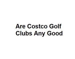 Are Costco Golf Clubs Any Good