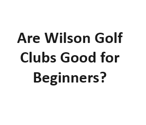 Are Wilson Golf Clubs Good for Beginners?