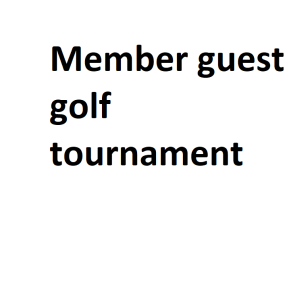 Member guest golf tournament