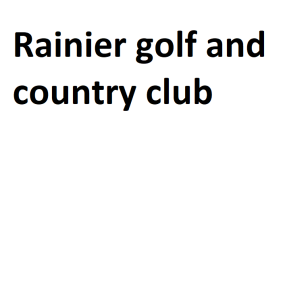 Rainier golf and country club