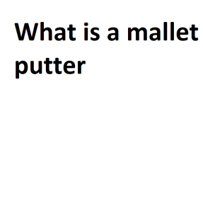 What is a mallet putter