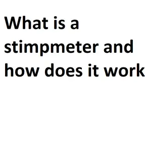 What is a stimpmeter and how does it work