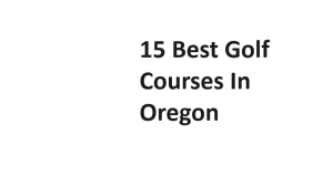 15 Best Golf Courses In Oregon