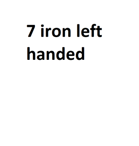 7 iron left handed