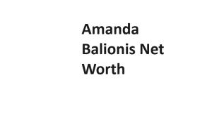 Amanda Balionis Net Worth