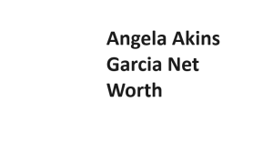 Angela Akins Garcia Net Worth