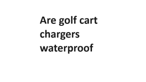 Are golf cart chargers waterproof
