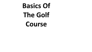 Basics Of The Golf Course
