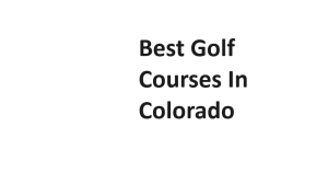 Best Golf Courses In Colorado