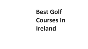 Best Golf Courses In Ireland