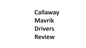 Callaway Mavrik Drivers Review