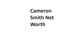 Cameron Smith Net Worth
