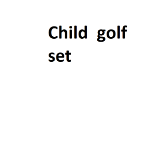 Child golf set