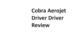 Cobra Aerojet Driver Driver Review