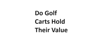 Do Golf Carts Hold Their Value