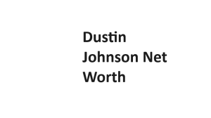 Dustin Johnson Net Worth