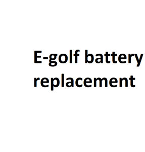 E-golf battery replacement