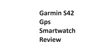 Garmin S42 Gps Smartwatch Review
