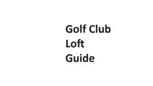 Golf Club Loft Guide
