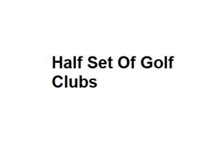 Half Set Of Golf Clubs