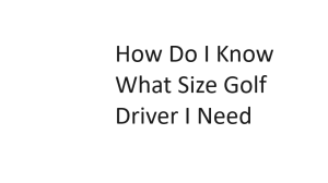 How Do I Know What Size Golf Driver I Need