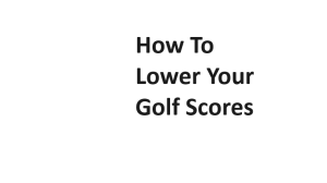 How To Lower Your Golf Scores