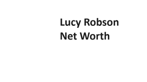 Lucy Robson Net Worth