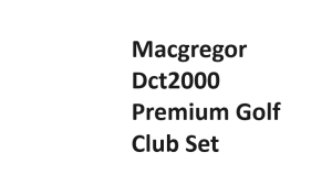 Macgregor Dct2000 Premium Golf Club Set