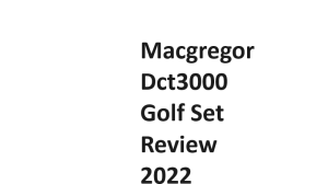 Macgregor Dct3000 Golf Set Review 2022