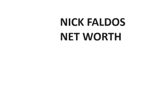 NICK FALDOS NET WORTH