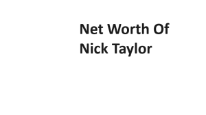 Net Worth Of Nick Taylor