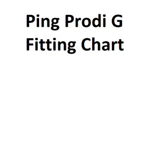Ping Prodi G Fitting Chart