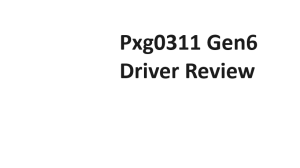 Pxg0311 Gen6 Driver Review