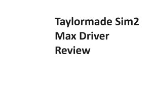 Taylormade Sim2 Max Driver Review