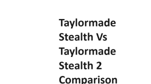 Taylormade Stealth Vs Taylormade Stealth 2 Comparison