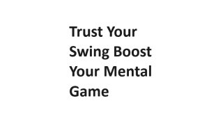 Trust Your Swing Boost Your Mental Game
