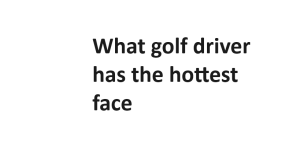 What golf driver has the hottest face