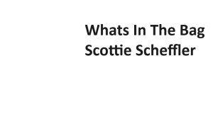 Whats In The Bag Scottie Scheffler