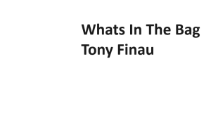Whats In The Bag Tony Finau