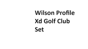 Wilson Profile Xd Golf Club Set