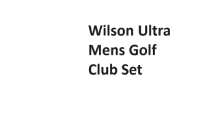 Wilson Ultra Mens Golf Club Set