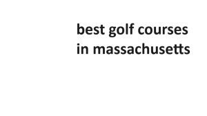best golf courses in massachusetts