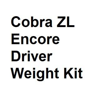 Cobra ZL Encore Driver Weight Kit