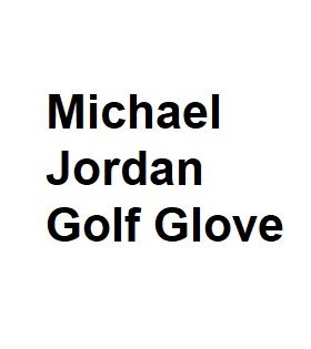 Michael Jordan Golf Glove