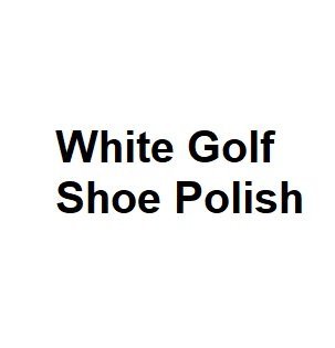 White Golf Shoe Polish
