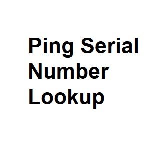 ping serial number lookup