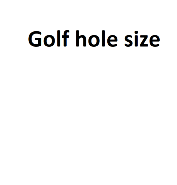 Golf hole size - Complete Information