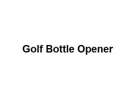 Golf Bottle Opener